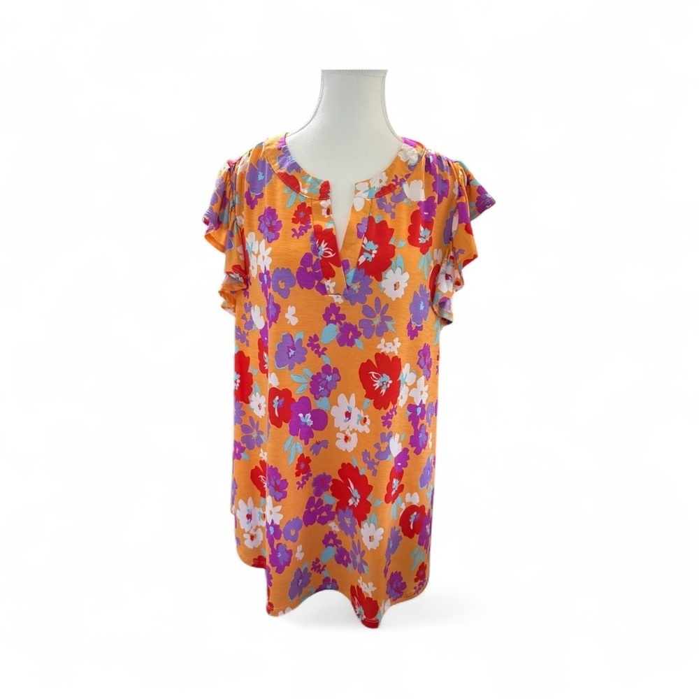 Dear Scarlett Multicolor Floral Blouse – Size XL